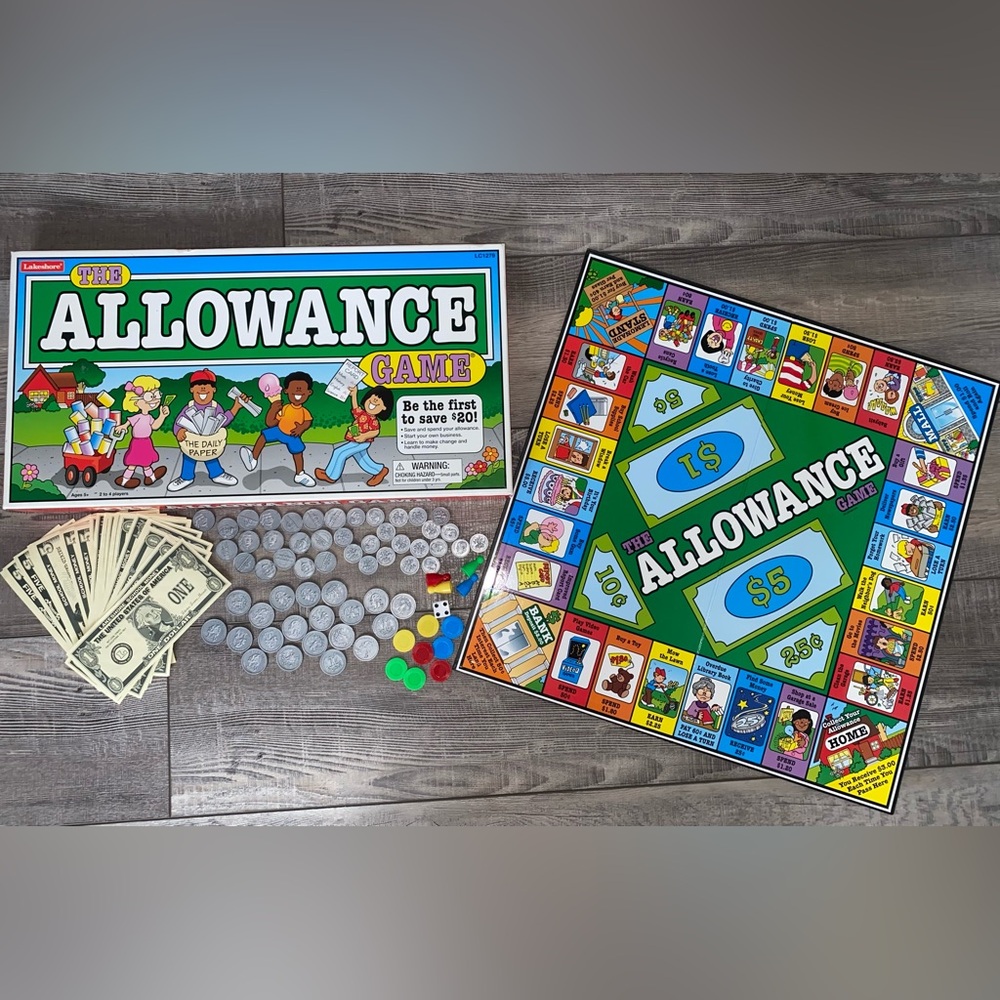 Lakeshore Learning Allowance Board Game Schooling Math Money Addition Homeschool
